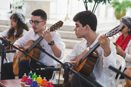 Turma de Violão no IEM foto Hugo Leo Lourenço