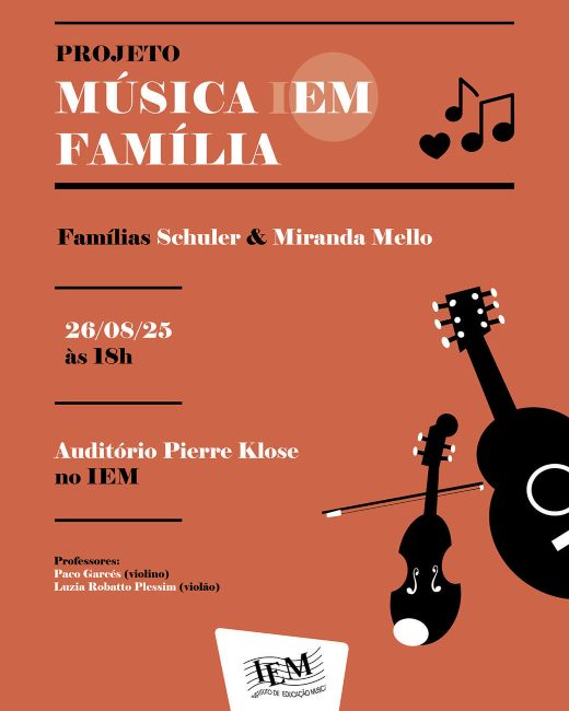 Cartaz Música em Família no IEM